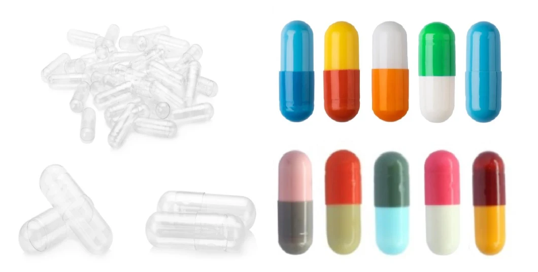 Hard Pullulan Empty Capsule Custom Colors with Hala Certificated Size 00-4# for Health Care